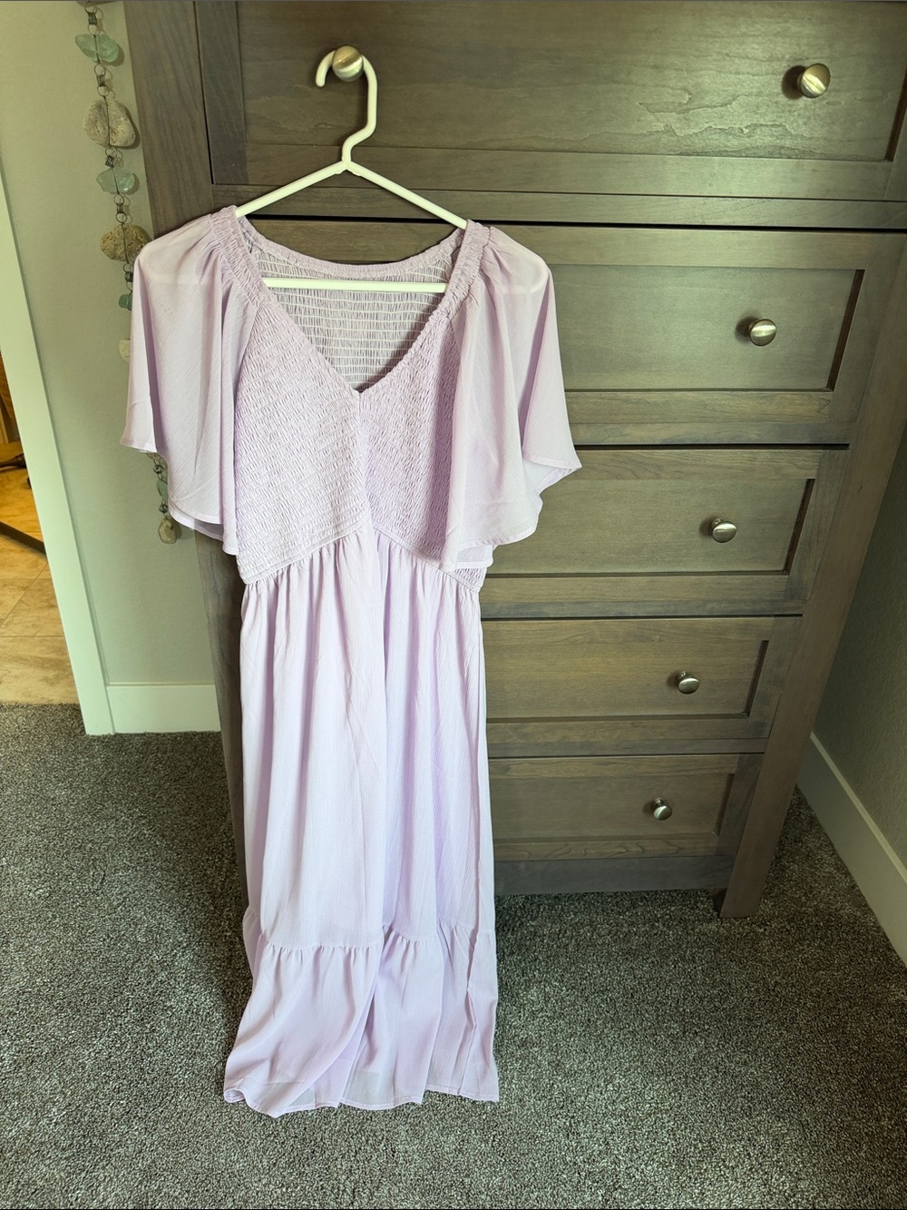 Amazon Women Dresses Midi Lavender Maxi Dress